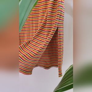 Aeire fitted striped skirt